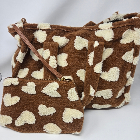 Anthropologie Faux Fur Tote - Picture 2 of 8